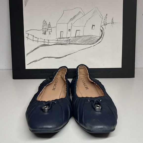 Coach Black Ballet Flats Women Size US 7B - Picture 2 of 16
